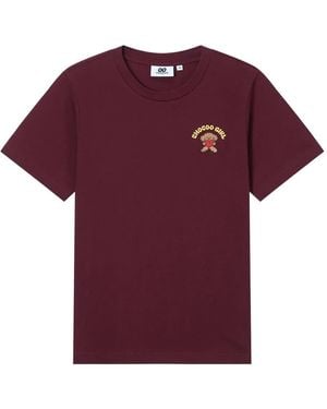 Chocoolate エンブロイダリー Tシャツ - パープル