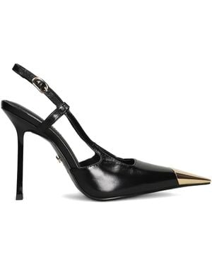 GOLD&ROUGE Ravi Pumps Mit Metallkappe 90Mm - Schwarz