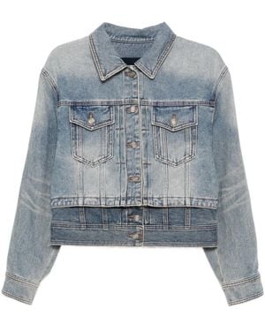 Juun.J Layered Denim Jacket - Blue