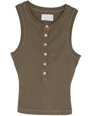 Citizens of Humanity Caralyn Ribbed-Knit Tank Top - Green