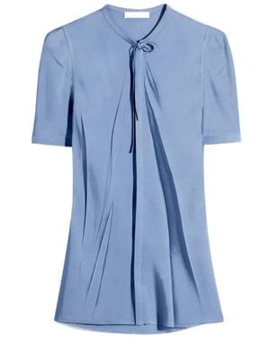 Lemaire Pleated Shirt - Blue
