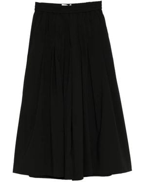 Feng Chen Wang Pantalon À Détails Plissés - Black