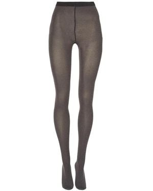 Wolford Cotton Velvet Tights - Grey