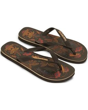 FARM Rio Classic Garden Flip-Flops - Brown