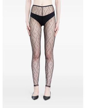 THE GARMENT Dream Lace-Pattern Leggings - Black