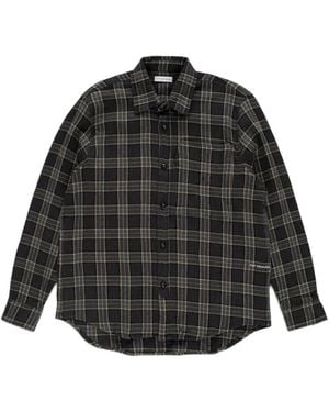Pop Trading Co. Checked Cotton Shirt - Black