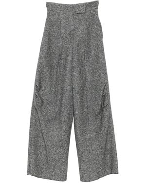 Max Mara Pleated panel pants - Grau