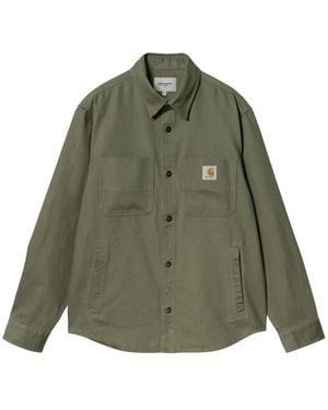 Carhartt Surchemise Crawford À Poches Et Col Classique - Vert