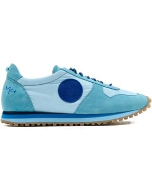 Blu Scarpa Round-Patch Sneakers - Blue