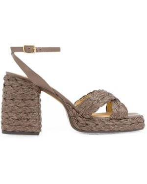Castañer Valeriette Heeled Sandals - Natural