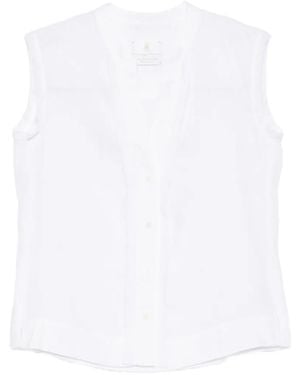 Trame Auree Camisa Con Cuello En V - Blanco