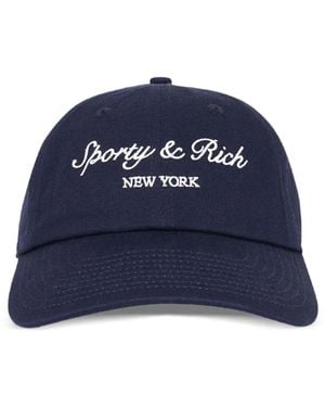 Sporty & Rich Syracuse Ny Baseball Cap - Blue
