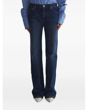 Mugler Low Waist Masculine Denim Trousers - Blue