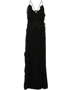 Jonathan Simkhai Emily Ruffled Maxi Dress - Black