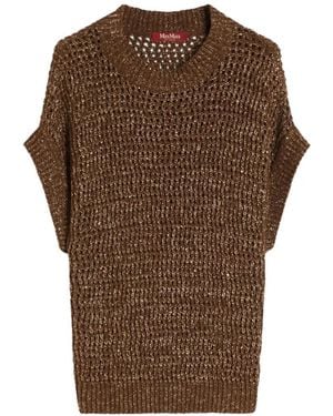 Max Mara Openwork Top - Brown