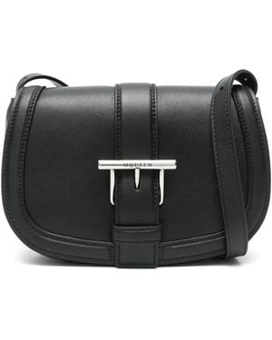 McQueen Mini Satchel-Tasche Mit T-Riemen - Schwarz