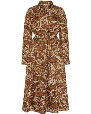 Rosetta Getty Pleated Dress - Natural