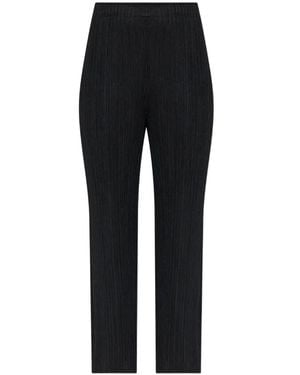 Pleats Please Issey Miyake Monthly Colors: July Pleated Trousers - Black