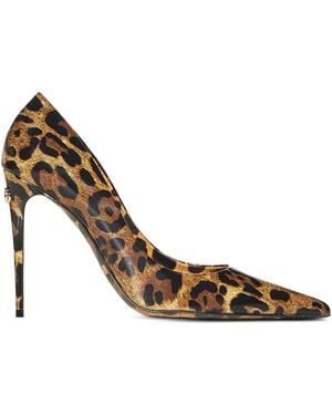 Dolce & Gabbana Pumps Mit Leoparden-Print 105Mm - Mettallic