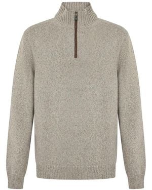 Fedeli Jersey Con Media Cremallera - Gris