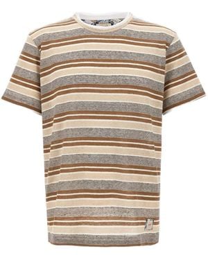 Bob Striped-Pattern T-Shirt - White