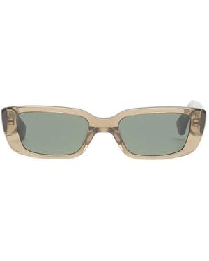 Messyweekend Grace Rectangle-Frame Sunglasses - Green