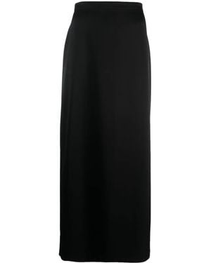 Lanvin Satijnen Midi-Rok - Zwart