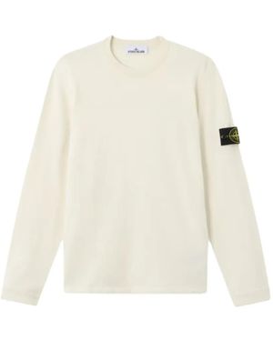 Stone Island Pull À Patch Logo - White