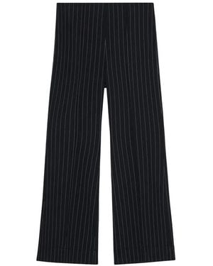 Ganni Striped Pants - Black