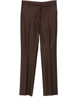 Ferragamo Belted Pants - Brown