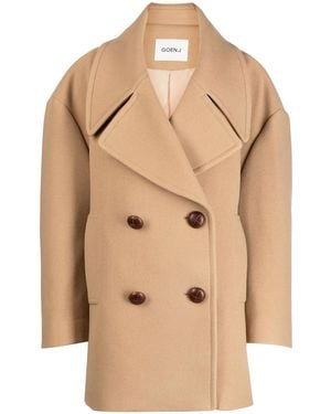 Goen.J Chaquetón Con Doble Botonadura - Neutro