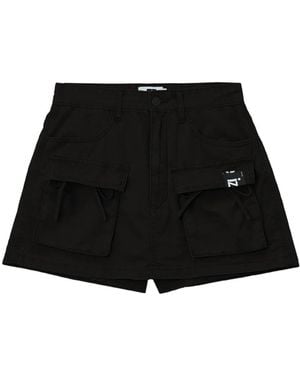 Izzue Pantalones Cortos Con Botones - Negro