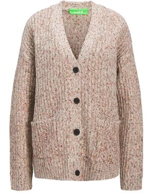 JJXX Jxskyla Button-Front Cardigan - Brown