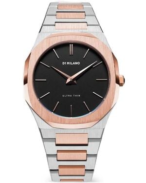 D1 Milano Abisso Ultra Thin 38Mm Watch - Black