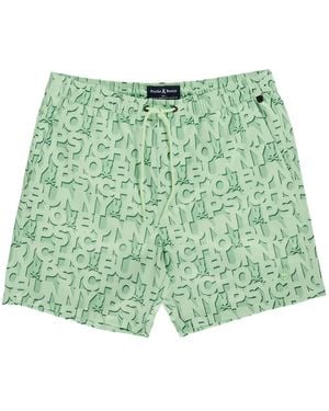 Psycho Bunny Damon Swim Shorts - Green
