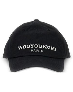 WOOYOUNGMI Embroidered-Logo Baseball Cap - Black