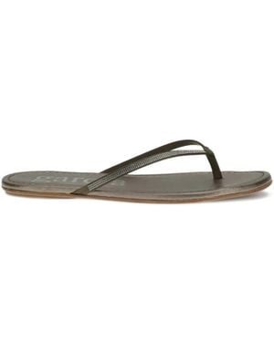Pedro Garcia Embellished Thong Sandals - Grey