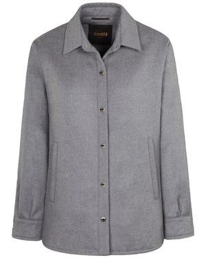 Moorer Kinsale Buttoned Jacket - Grey