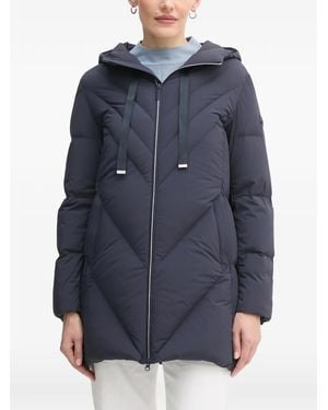 Colmar Hooded Quilted Jacket - Blue
