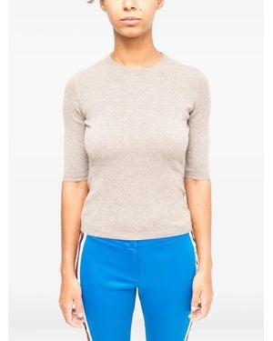 LA ROSE Crew-Neck Jumper - Blue