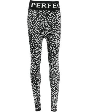 Perfect Moment Legging À Imprimé Léopard En Jacquard - Black