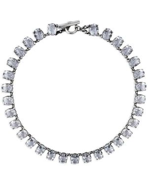 Rhoe Bermat Crystal-Embellishment Necklace - Metallic