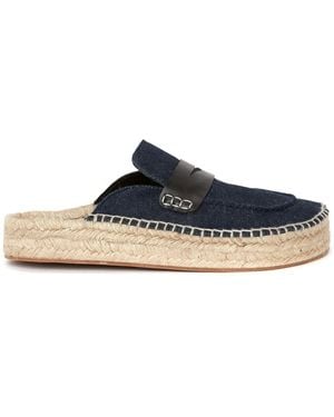 JW Anderson Espadrille Loafer Mules - Blue