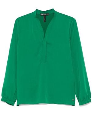 Marc Cain V-Neck Blouse - Green