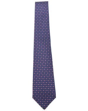 Kiton Krawatte Mit Geometrischem Print - Lila