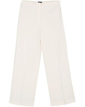 Theory Pantaloni A Gamba Ampia - Bianco