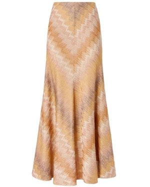 Missoni Chevron-Pattern Maxi Skirt - Natural