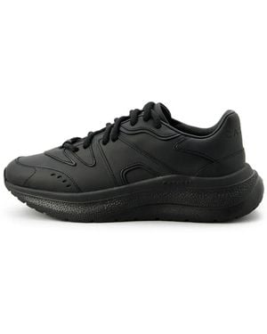 Casadei Lace-Up Platform Trainers - Black