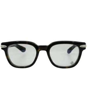 Chrome Hearts Drippin Square-Frame Glasses - Black
