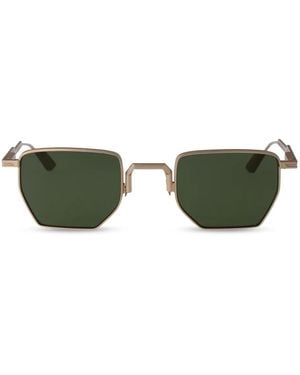 Movitra Aldo Geometric-Frame Sunglasses - Green